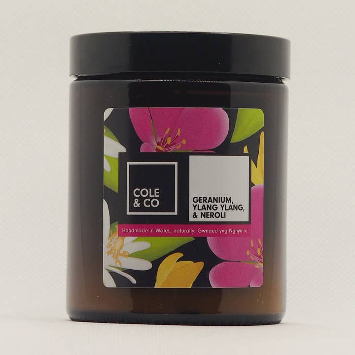 Vela en tarro de geranio, ylang ylang y neroli para venta al por mayor de Cole & Co