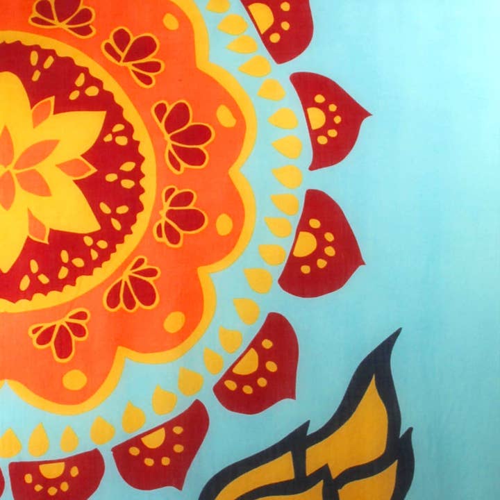 Les Belles Vagabondes - Wholesale Scarf - Women's - Goya Turquoise Wool Scarf