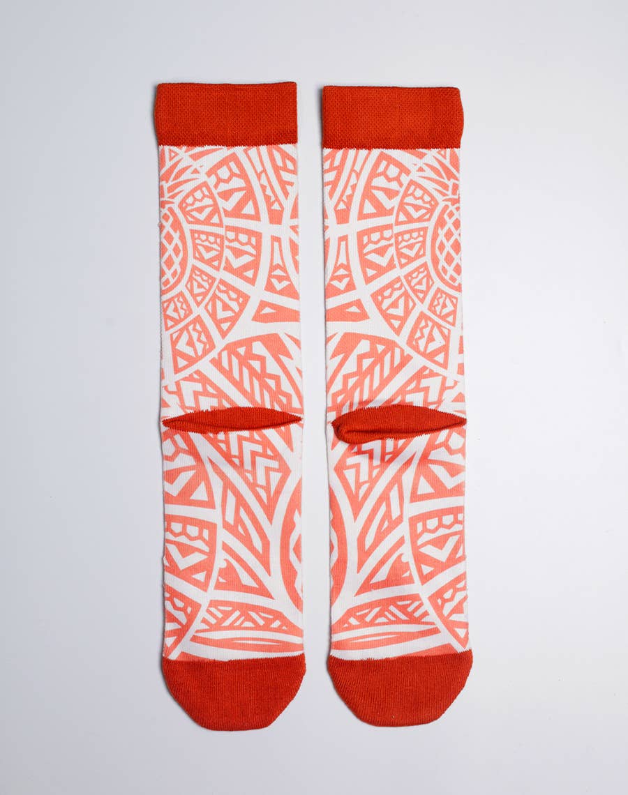 Just Fun Socks - Wholesale Socks - Unisex - Maui Brewing Pineapple Mana Wheat Printed Crew Socks - M/L1