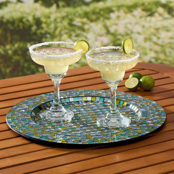SERRV International - Wholesale Serving Tray - Mirrored Mosaic Tray