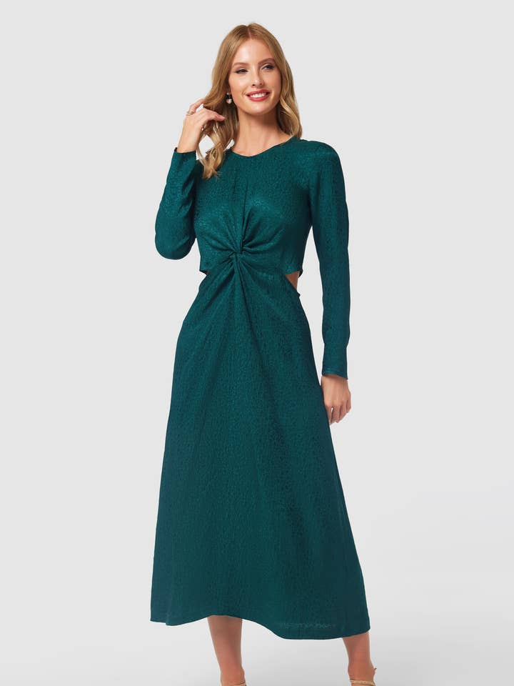 Closet London Twist Front Dress D8918 for wholesale by Closet London