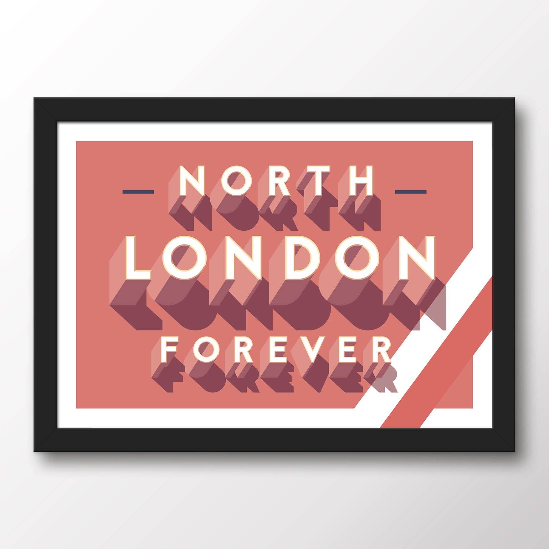 Matthew J I Wood Design & Illustration – wholesale Poster – Arsenal 'North London Forever' Poster1