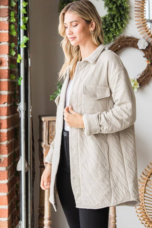 HEIMISH – wholesale Jacka - Dam – WJ2012 LÅNGÄRMAD KRAGE KNAPP DUNJACKA6