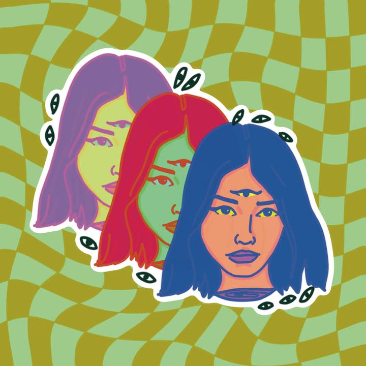 Vinyl klistermærke - Glitch for engroshandel hos Emmarose Heath Art