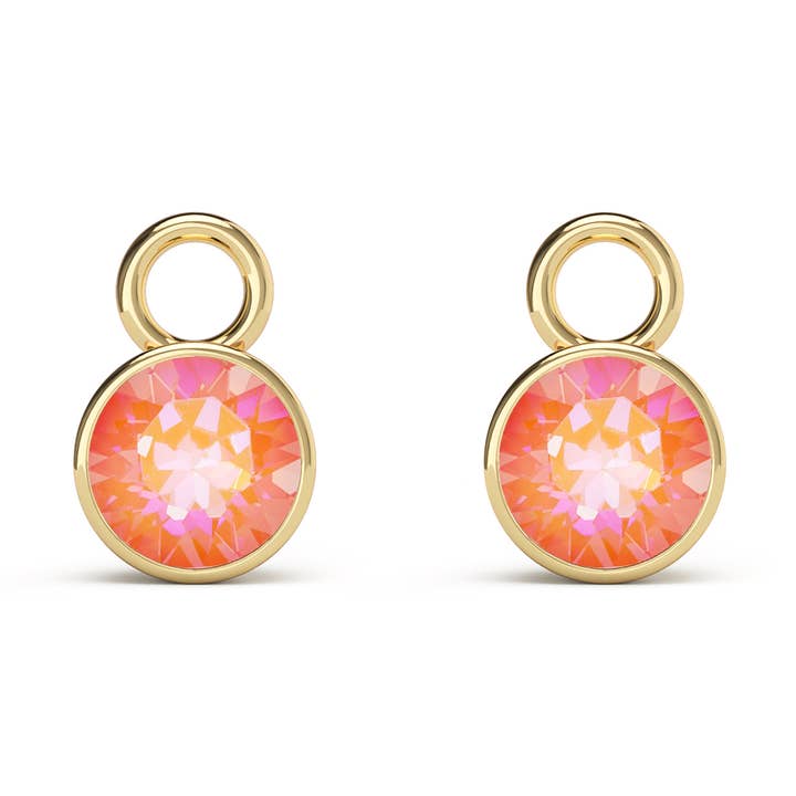 Ciondolo/Charm Bella 1 Carato con Cristalli Orange Delite per la vendita all'ingrosso da parte di My Jewellery Story