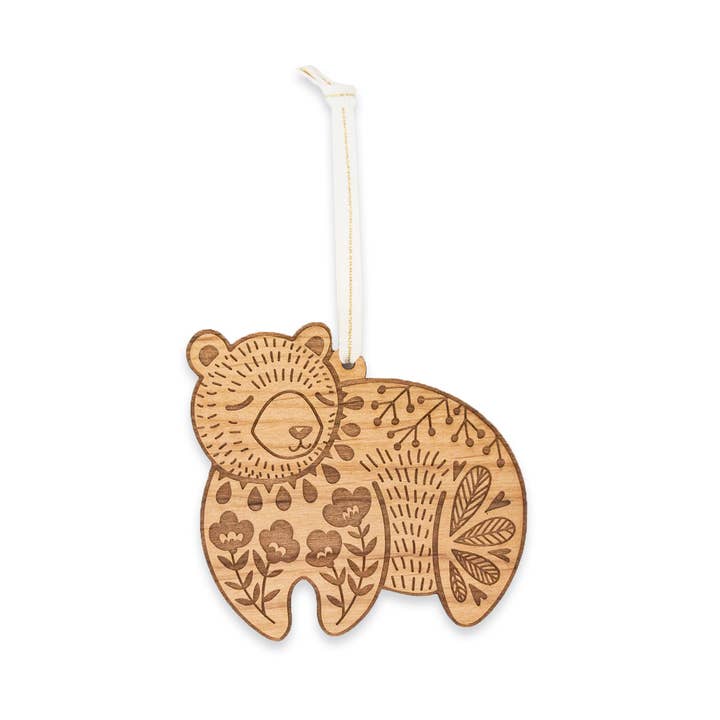 Hereafter - Wholesale Ornament - Bear Wood Ornament2