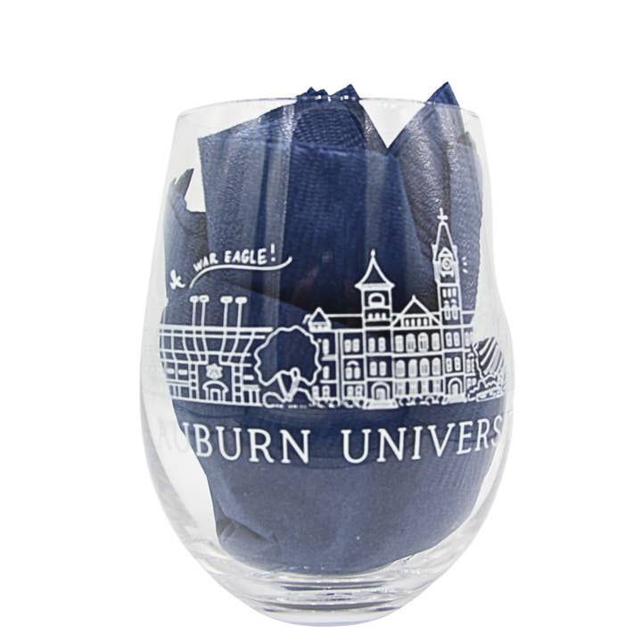 Verre à vin Auburn Skyline pour la vente par Valiant Gifts Inc