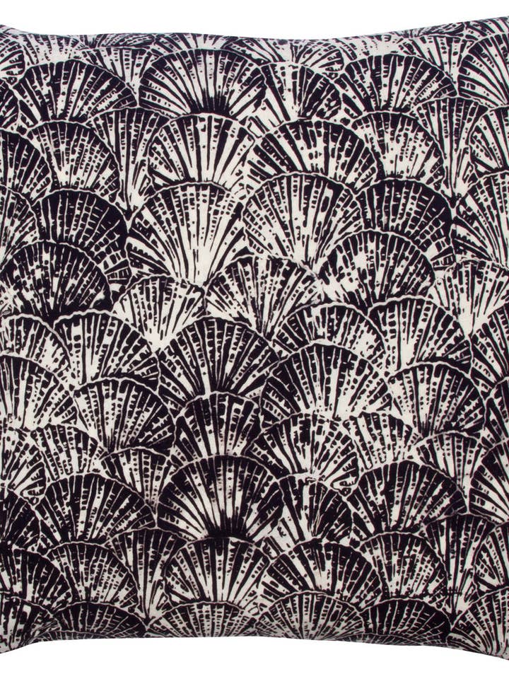 Cojín Pekalongan, diseño en forma de abanico para venta al por mayor de Rum Reggae Clothing