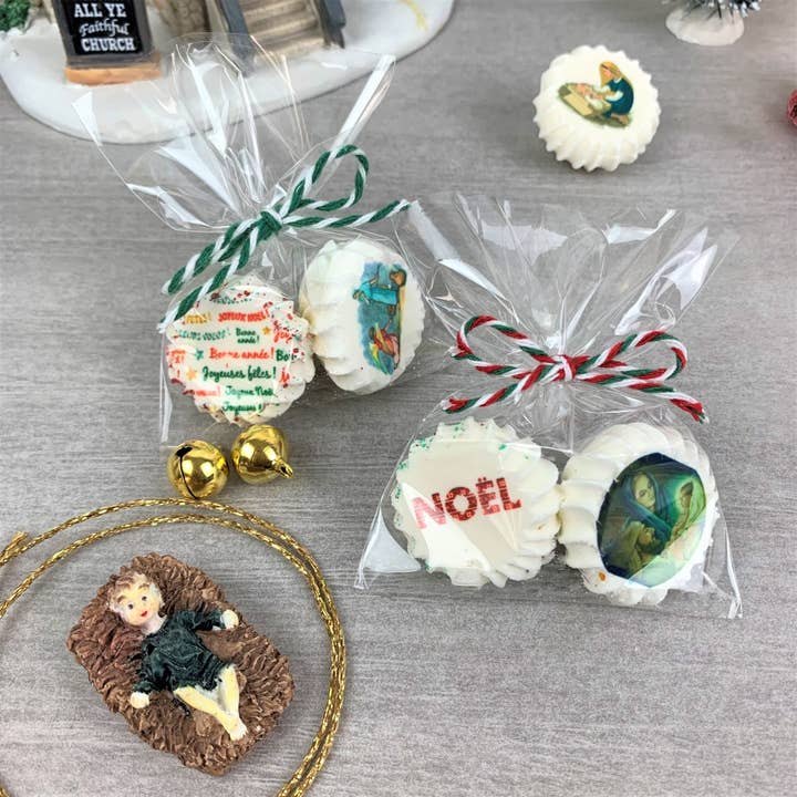 Christmas Meringue Pack of 2 Christmas Meringues - Nativity for wholesale by Ma Meringue