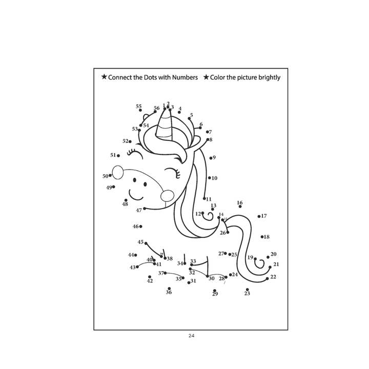 Larsen Falls Gifts and Publishing - Wholesale Coloring Book - Kids & Baby - Unicorn Dot to Dot Coloring Book for Kids5