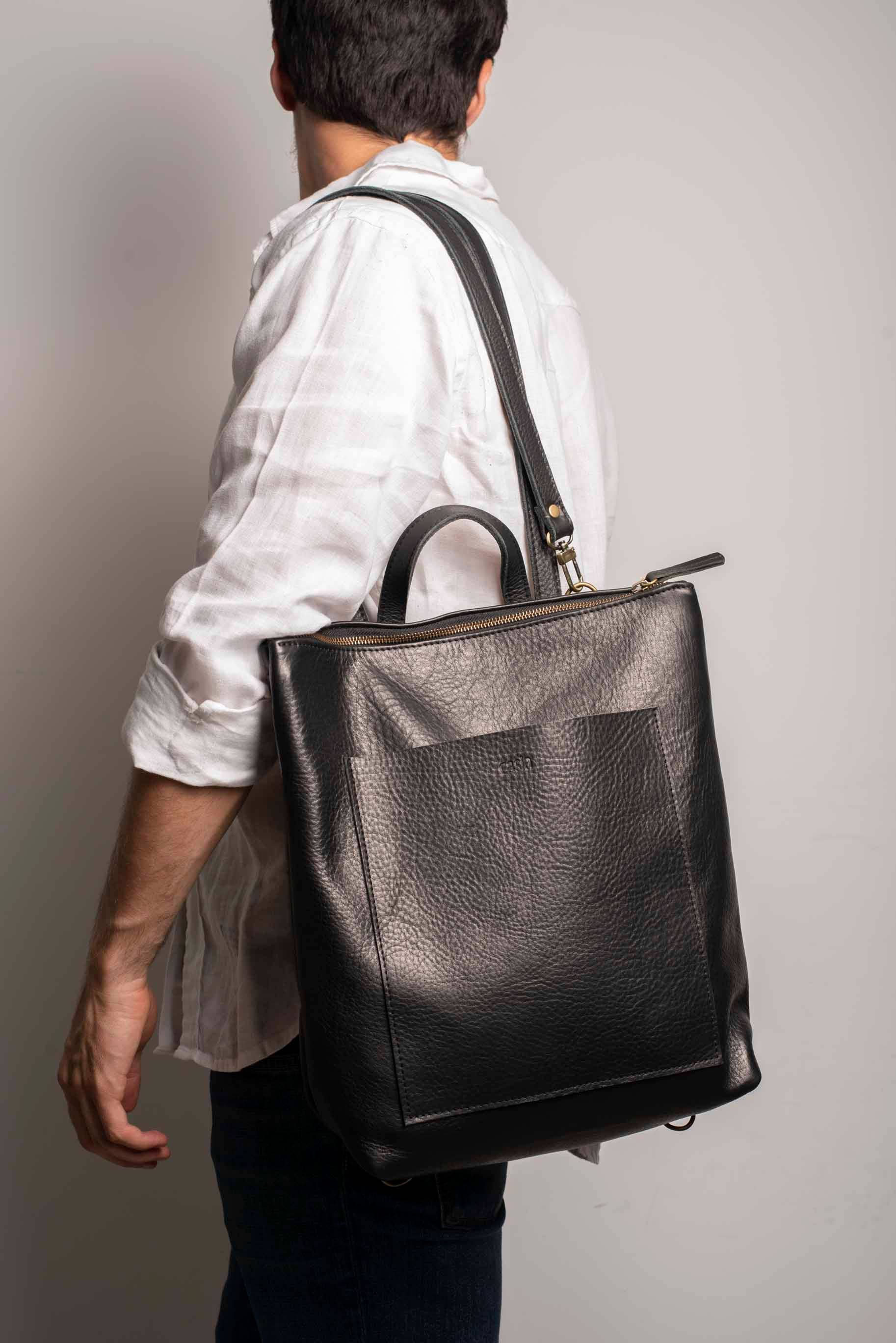 Casia Leather Bags – Großhandel Rucksack – Unisex – Konvertibler Lederrucksack | Unisex Rucksack | Laptop Tasche3