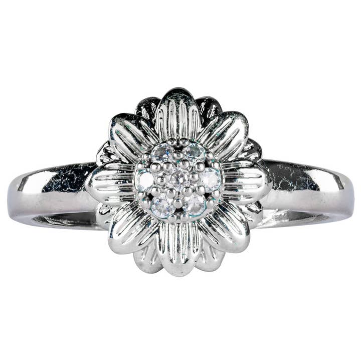 Benjamin International - Wholesale Multi-Stone Ring - ADJUSTABLE SUNFLOWER BAND RING