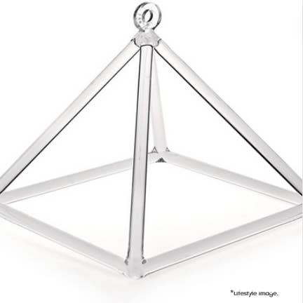 HK Higher Knowing - Wholesale Meditation Supplies - Singing Quartz Crystal Pyramid Chime 12"