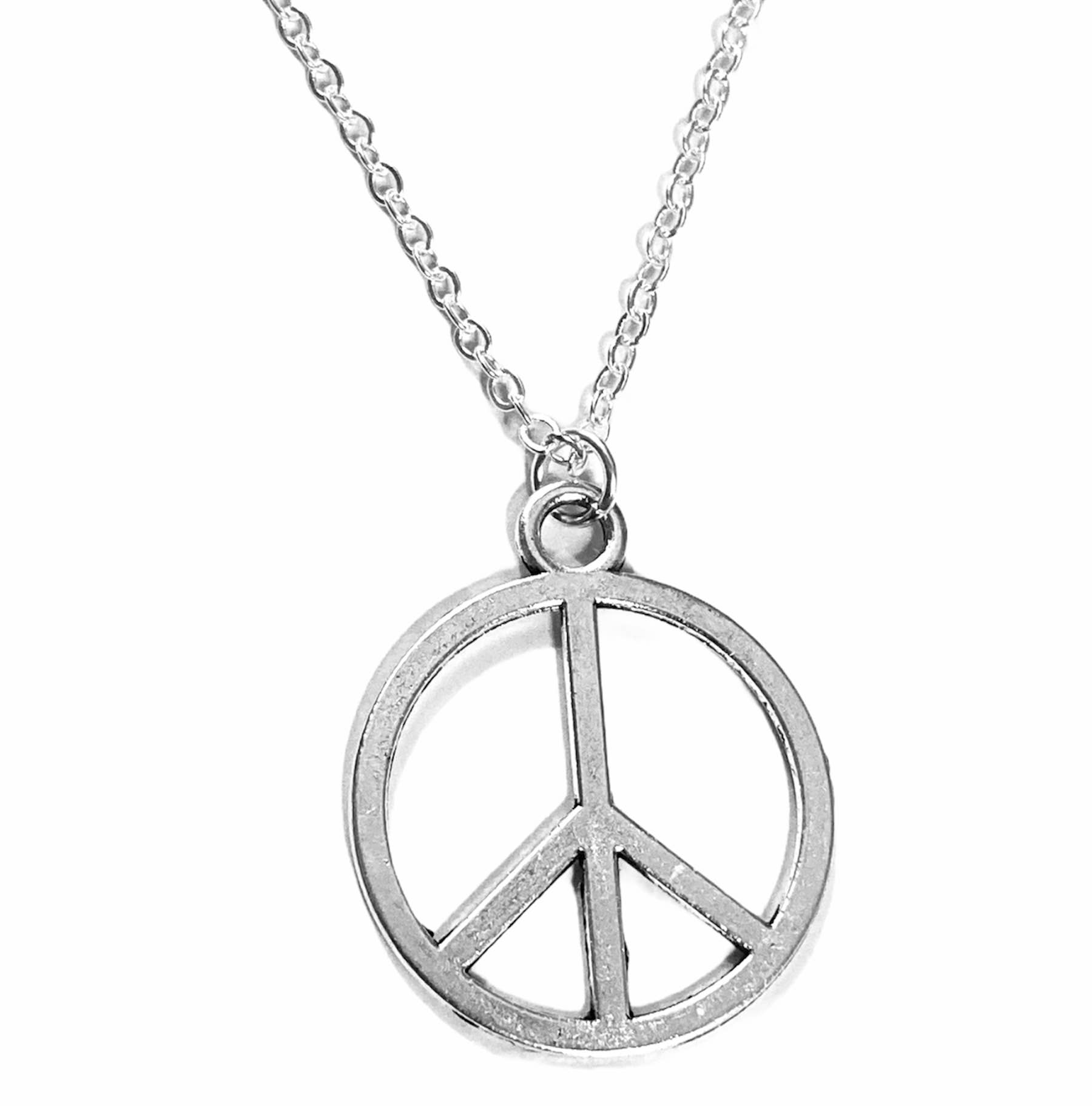 Broken Record Boutique - Wholesale Pendant/Charm Necklace - Silver Boho Pendant Necklace on 18" Chain9