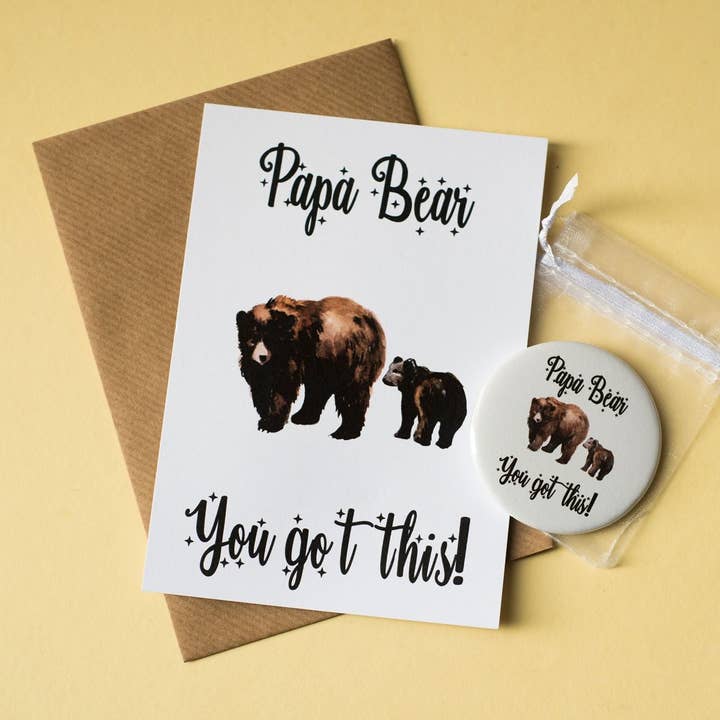 Dios Designs – wholesale Postcard – A6 Postcard Print - Papa Bear3
