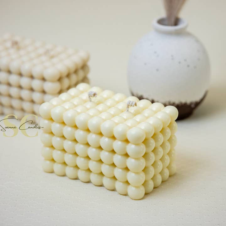 Luxuriöse Würfelkerzen, natürliches Sojawachs, Kokos-Sojawachs, geschlechtsspezifisch, Geburtstag, Hochzeit. für den Großhandel von Soanna Candle Co.