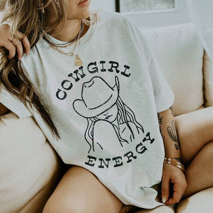 Cowgirl Energy Tee – Western Graphic T-Shirt for Women for wholesale by Alley & Rae