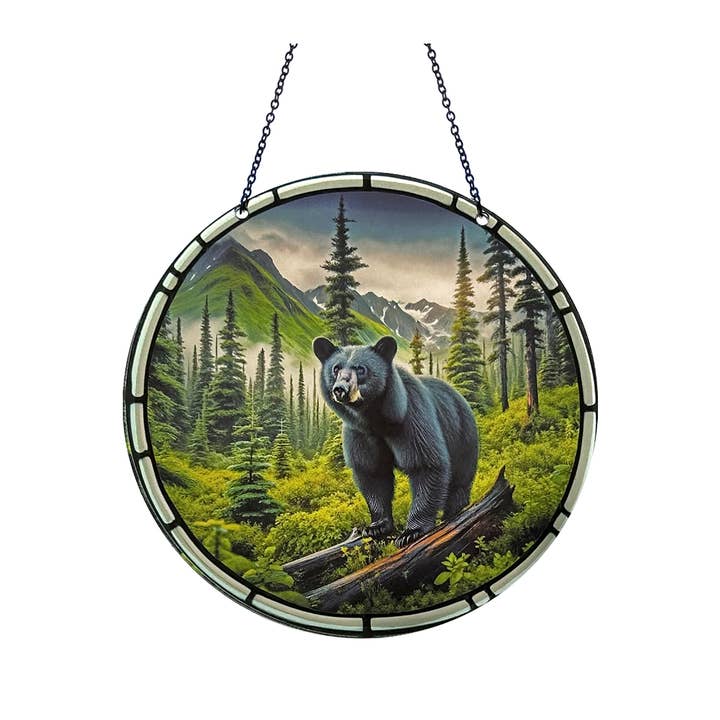 Svart björn Akryl Solfångare med Kedja #SC362 av d'ears för wholesale av d'ears inc.