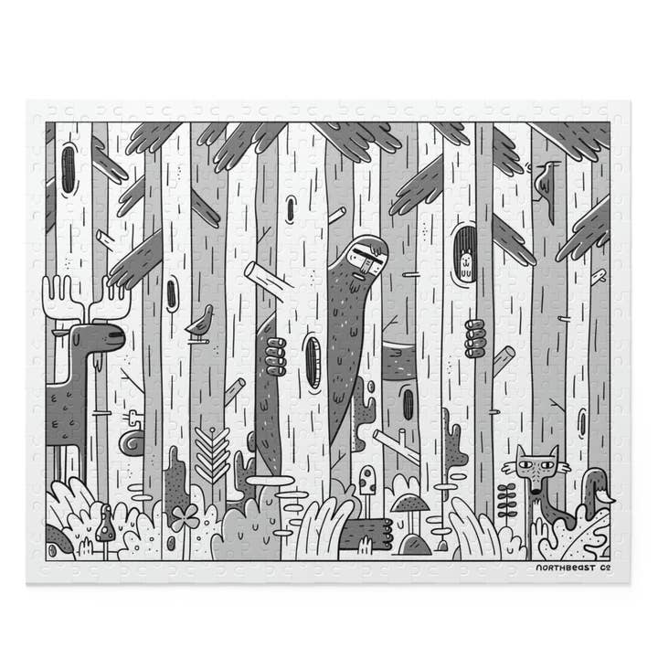Woodsy Bigfoot in the Forest - Puzzle (120, 252, 500-Piece) for wholesale by North Beast