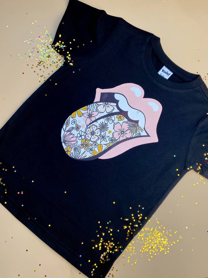 Floral Stones Tee for wholesale by Half moon apparel