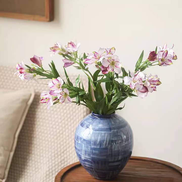 Rustic Reach - Wholesale Artificial Flowers - Artificial Peruvian Lily Stem 29.5" Tall