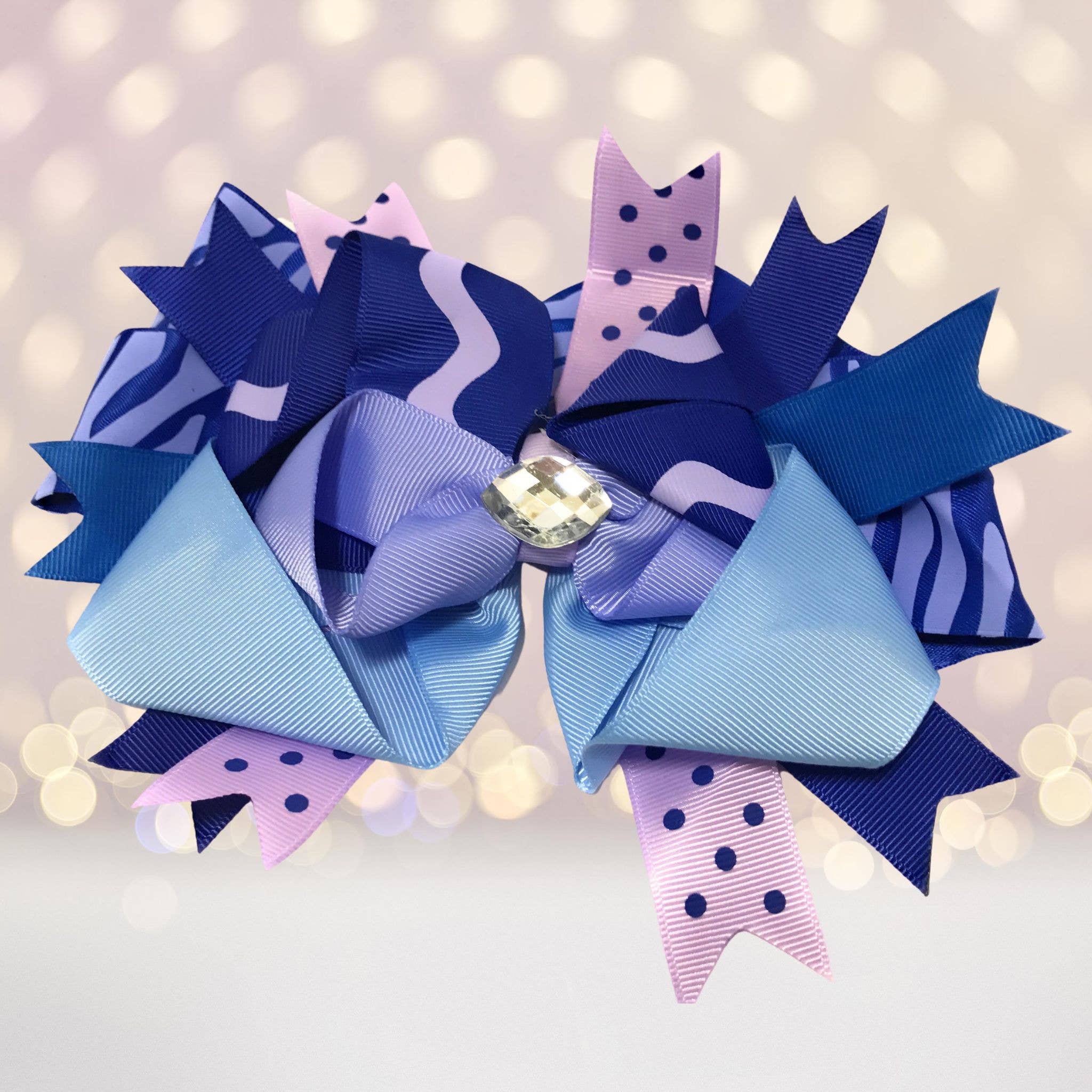 Chicky Chicky Bling Bling - Wholesale Hair bow – Kids - Jumbo Boutique Hair Bow with Bling Stone2