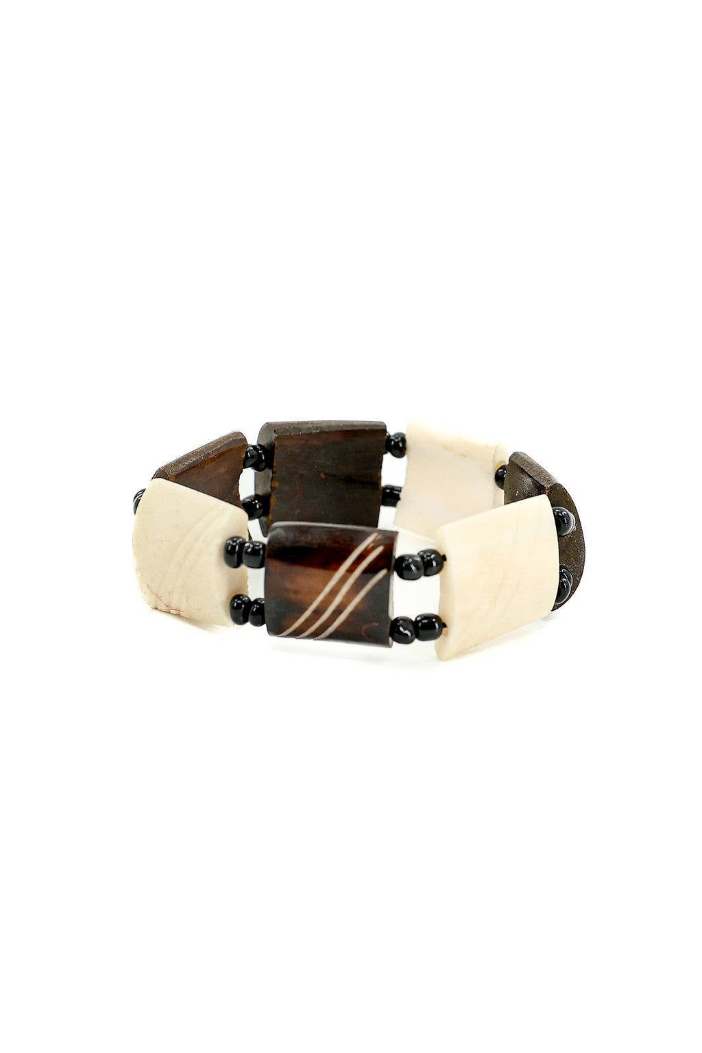 Gitzell FairTrade - Wholesale Beaded Bracelet - Bone Bracelets, Set of 124
