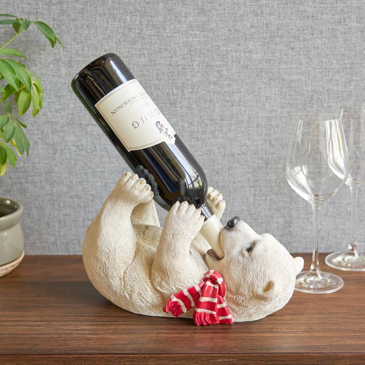 TRUE - Wholesale Bottle Rack/Holder - Decorative Animal Wine Bottle Holder - Cheery Cub