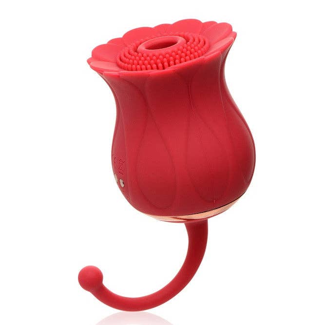 Bloomgasm Textured Rose 10X Suction Stimulator for wholesale by Shegasm Toys