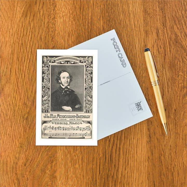 Found Image Press – Großhandel Postkarten – Postkarte MS-102 Felix Mendelssohn und Hochzeitsmarsch1