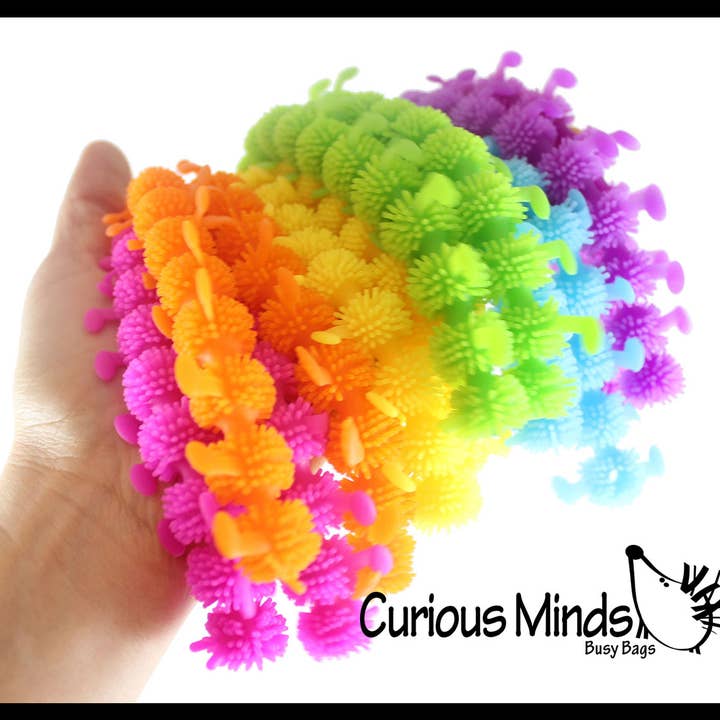 Curious Minds Toys – wholesale Fidget Toy - Barn – 1 stretchiga Caterpillar Animal Puffer stretchiga nudelleksaker -5