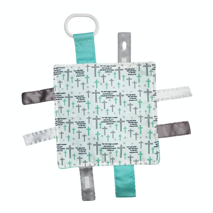 Prayer Church Baptism Baby Tag Keepsake Square 8"x8" for wholesale by Baby Jack and Company