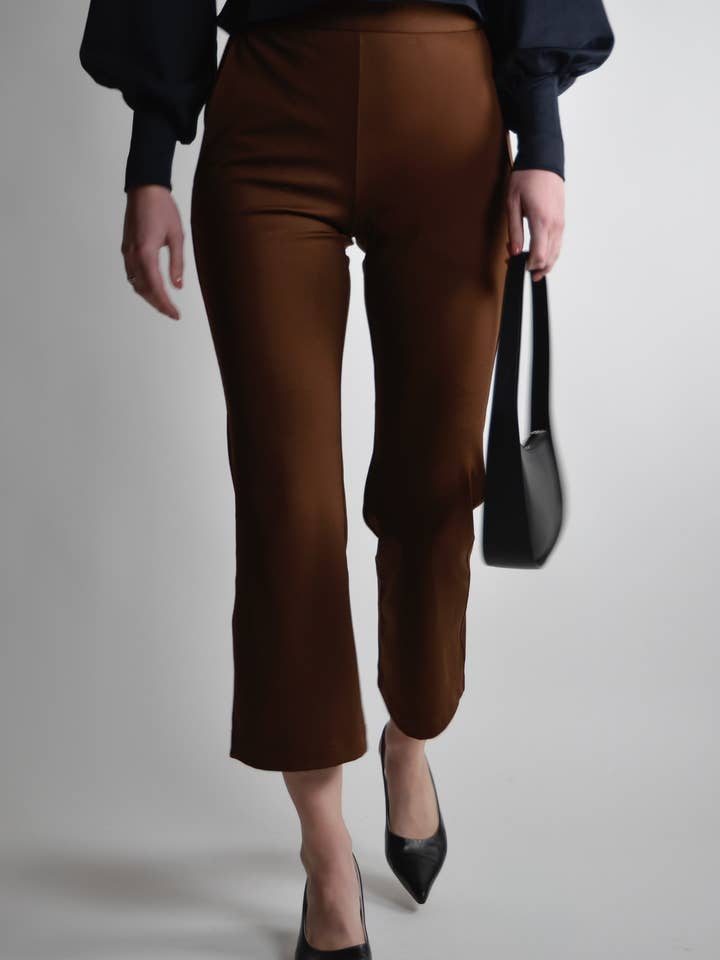 THE VIVIAN PANT ESPRESSO for wholesale by The Garde