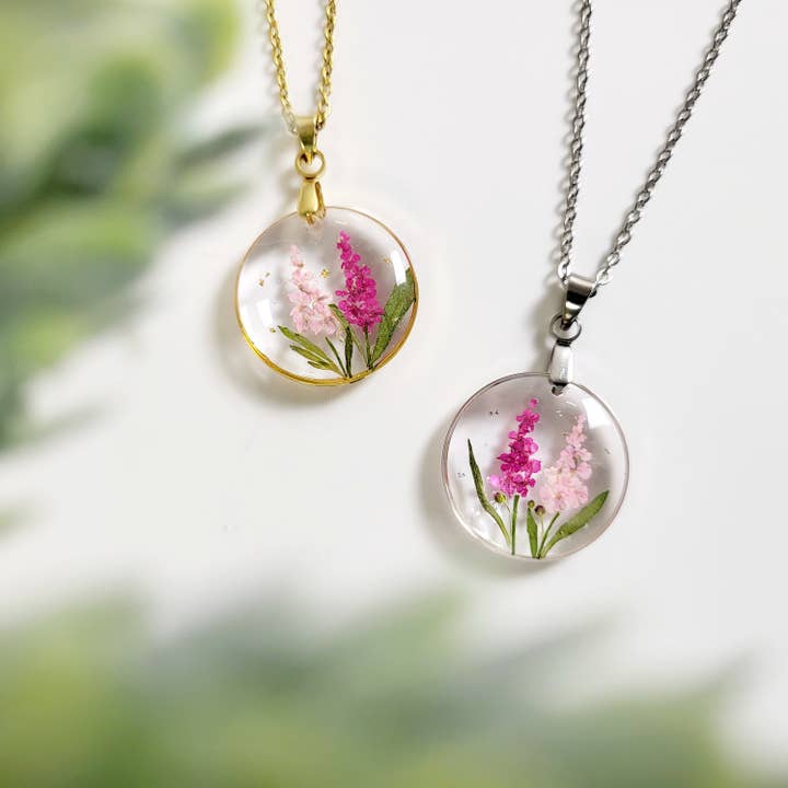 Collar con flor de nacimiento de agosto - Gladiolo para venta al por mayor de Rhodonco