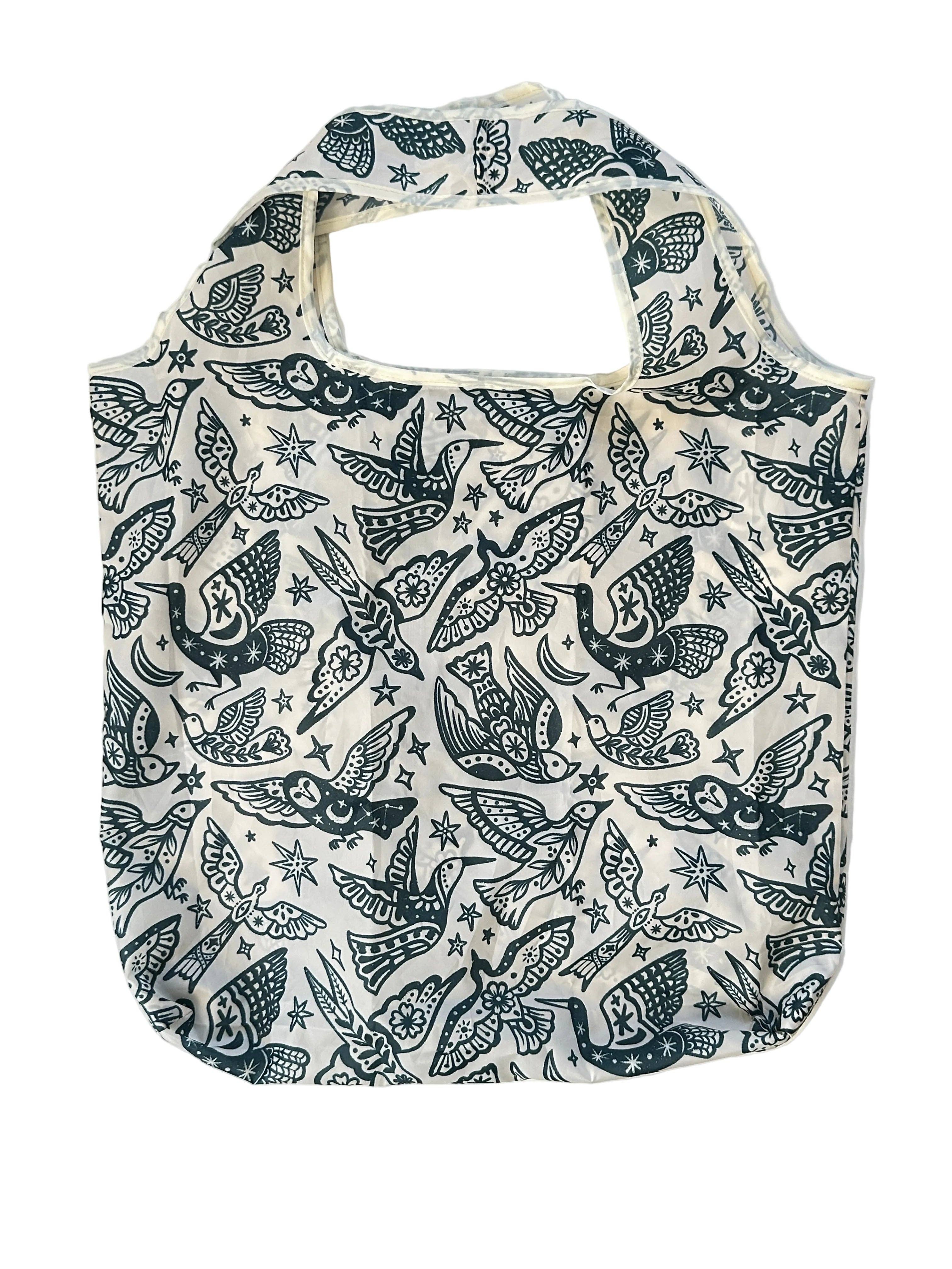 liadelyonart - Wholesale Grocery/Shopping Bag - Boho Bird Reusable Tote Bag