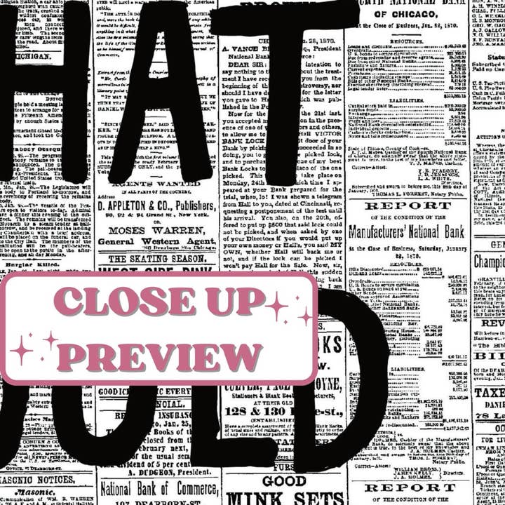 CLM Creative Studio - Wholesale Art Print - What's The Best That Could Happen Retro Newspaper Print 5
