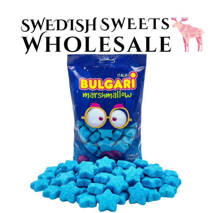 Bulgari - Swedish Candy - Marshmallow Stars - 2 lbs for wholesale by Swedish Sweets Wholesale LLC - Swedish Candy