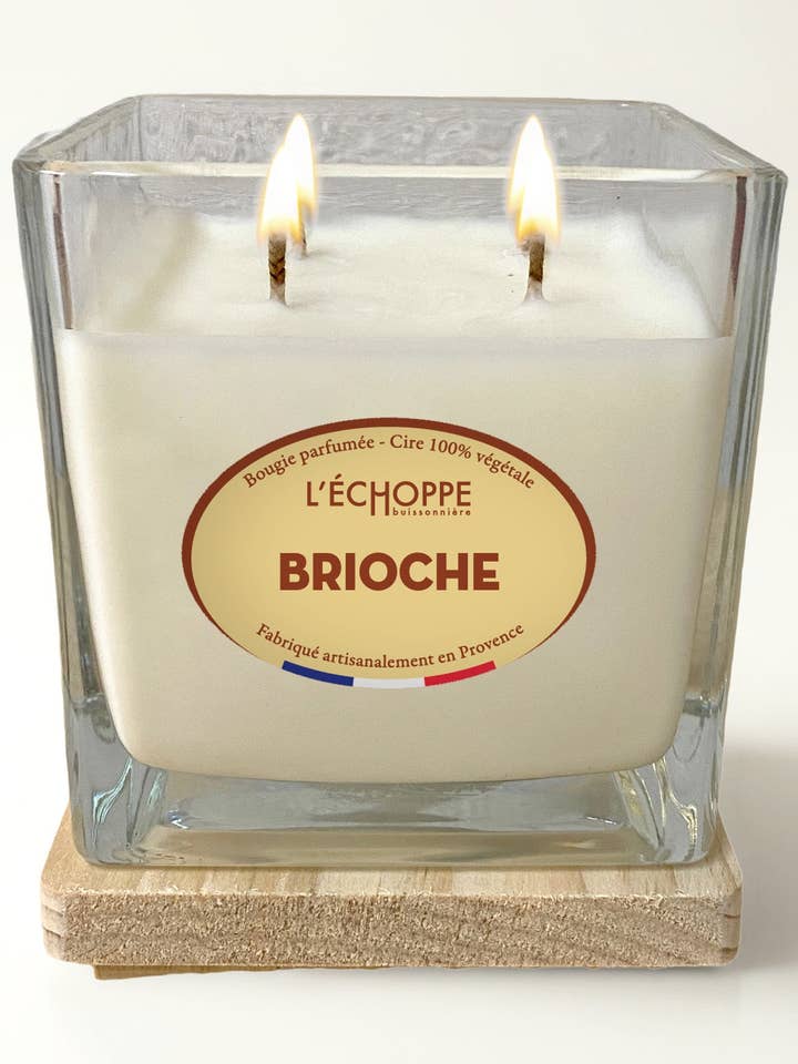 Brioche - Bougie parfumée 400g pour la vente par L'Échoppe Buissonnière