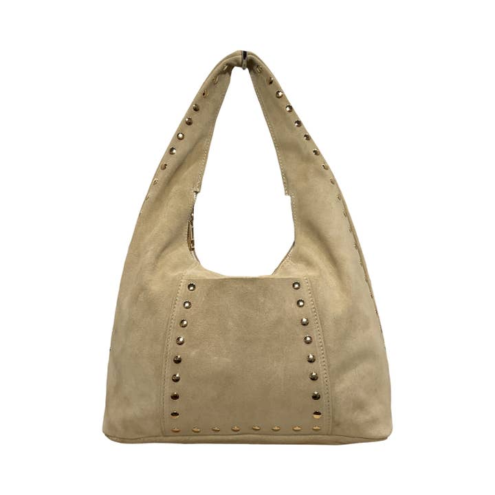 LENA STUDDED SHOULDER BAG for wholesale by Louisa lee