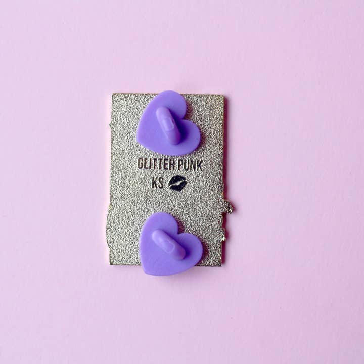 Glitter Punk - Wholesale Lapel Pin/Button - Iris Cat – Art Nouveau Collection5