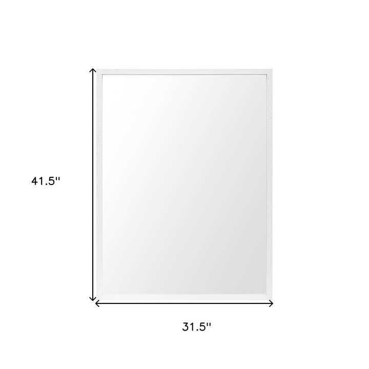 HomeRoots - Wholesale Vanity Mirror - 42" White Framed Bathroom Vanity Mirror2
