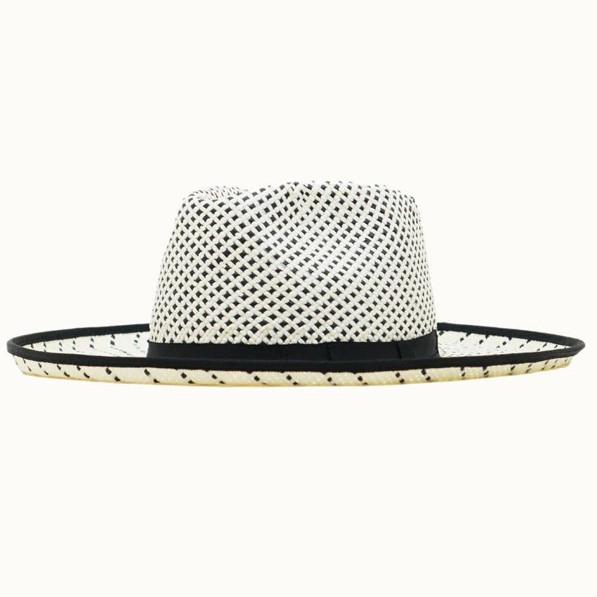 Olive & Pique - Wholesale Straw Hat - Women's - MAVERICK Straw Rancher Hat with Weaved Details, Pencil Brim3