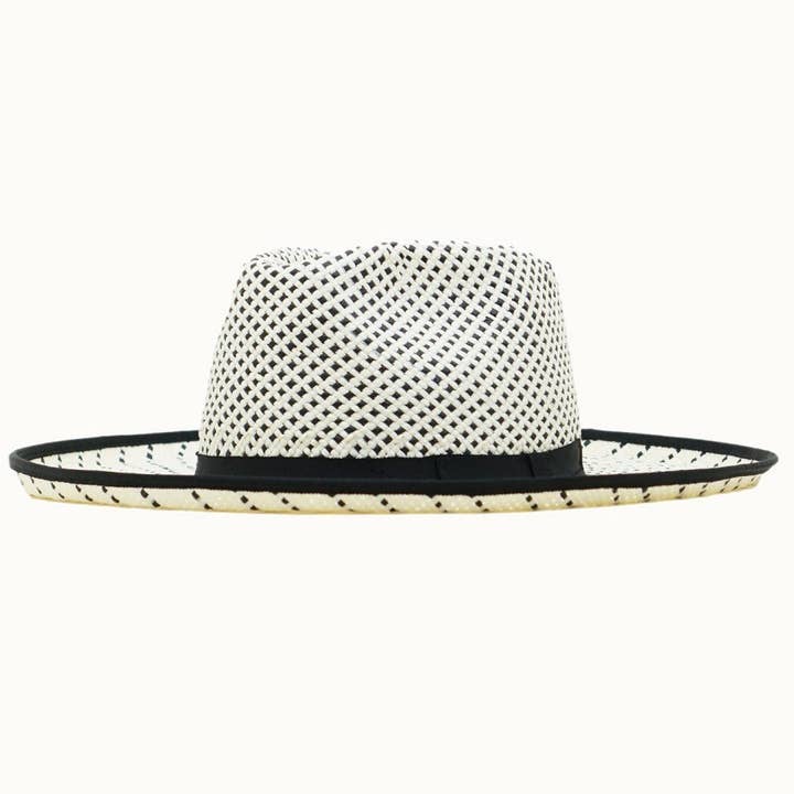 Olive & Pique - Wholesale Straw Hat - Women's - MAVERICK Straw Rancher Hat with Weaved Details, Pencil Brim3
