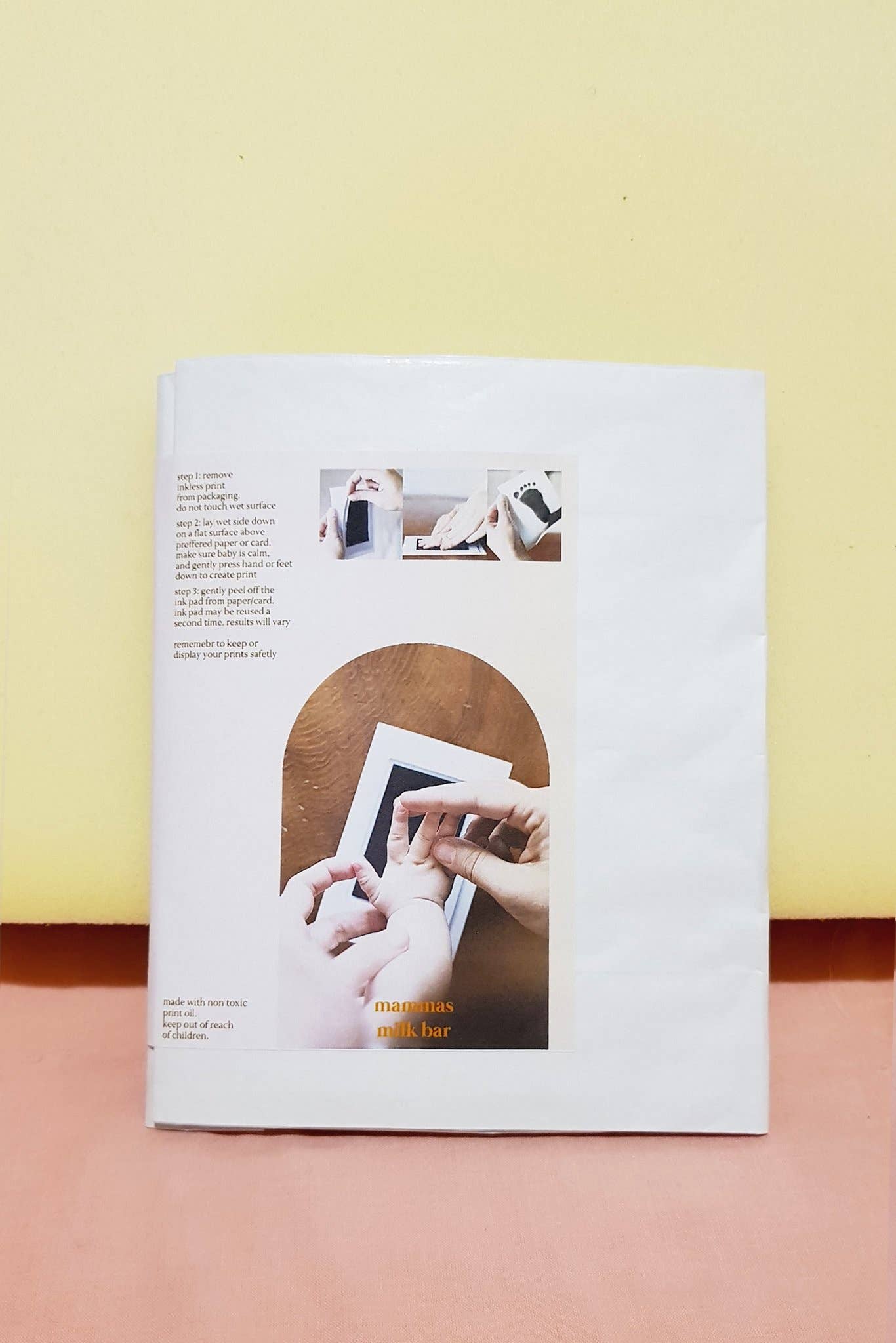 Mammas Milk Bar – wholesale Hand & footprint kit – Child & baby – Mammas Milk Bar Inkless Print Keepsake3