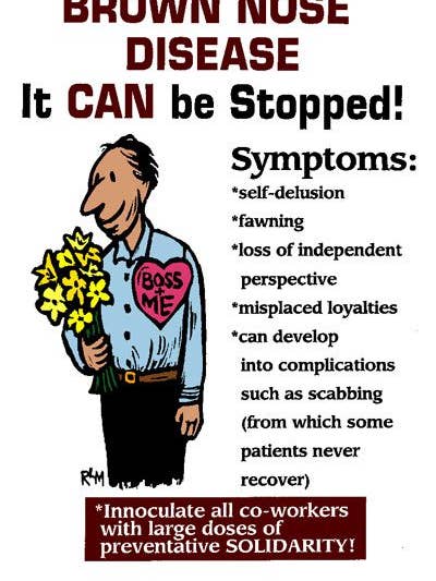 Malattia del Lecchino (Manifesto) per la vendita all'ingrosso da parte di Ricardo Levins Morales Art Studio