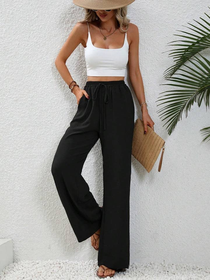 Lily Clothing - Wholesale Pants - Women's - All-in-one floor-length straight leg pants0
