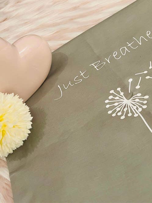 Tote bag/just breathe for wholesale by Cooksons Crafts