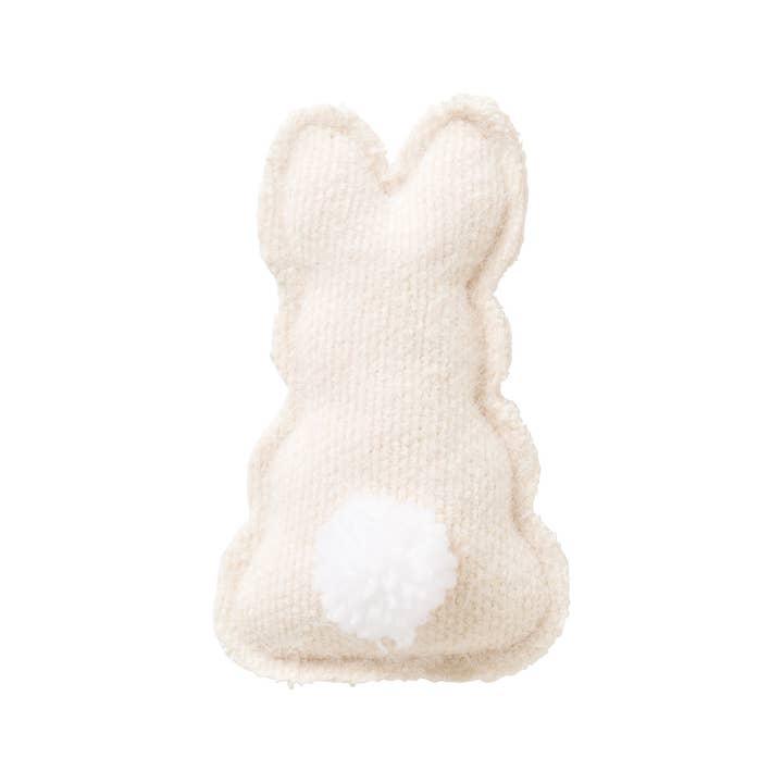 Collins Painting & Design - Wholesale Decorative Tabletop Object - CF-2992 - White Fuzzy Easter Fabric Bunny