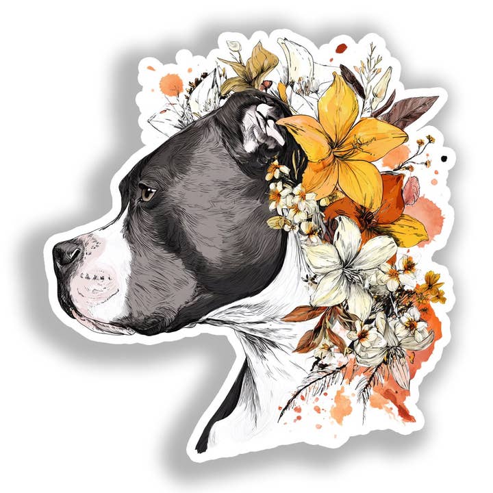 Yoonek Graphics - Wholesale Sticker - Bull Terrier Dog Decal Sticker # A019138