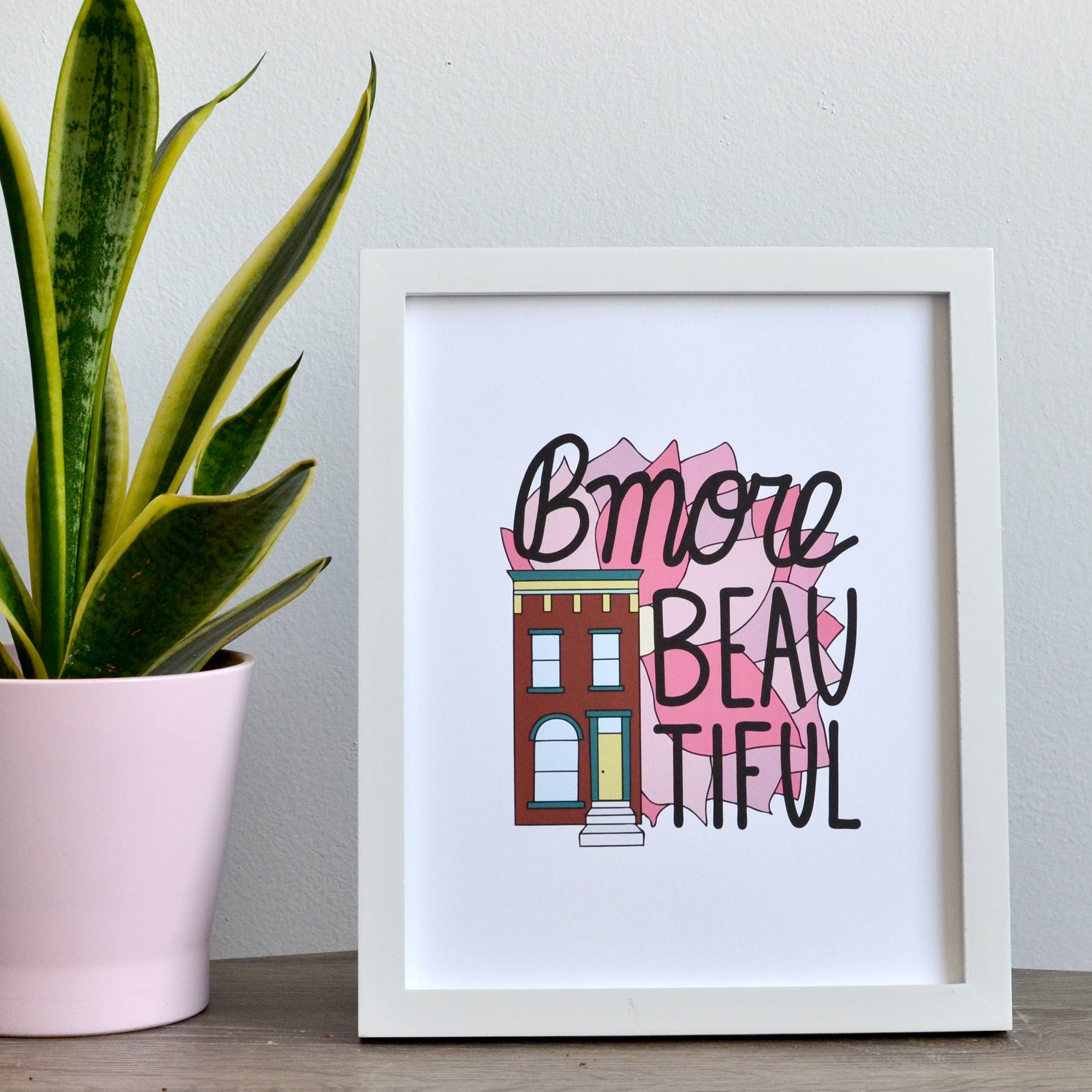 Row House 14 - Wholesale Art Print - Bmore Beautiful 8x10 Illustrated Art Print0